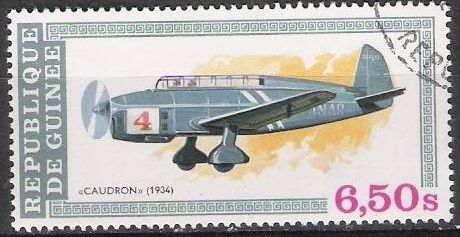 z vendido Republica de Guinea 1979 Scott 776 Sello º Avion Caudron 1934 6,50s Rep. Guinée utilisé usado 
